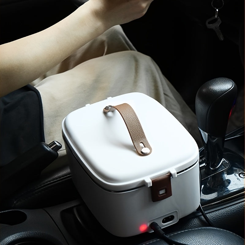 Portable Electric Lunch Box Food Heater for Car and Home Use - 60.87oz Capacity, 2-in-1 Design, Convenient and Efficient