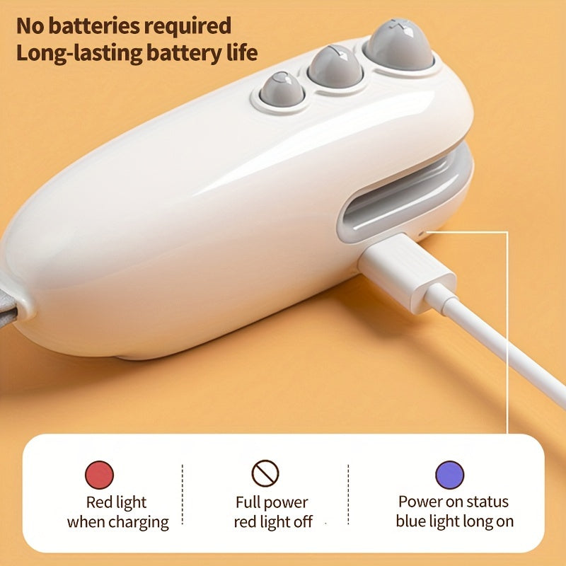 2024 Latest Upgraded Mini Snack Bag Sealer: USB Rechargeable 2-in-1 Bag Heat Sealer, Portable Heat Vacuum Sealer, Snack Moisture-proof Sealer, Food Storage Sealer