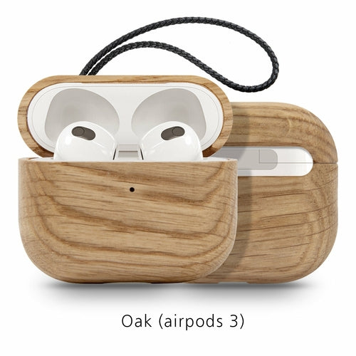 Back Cover Solid Wood Bluetooth Earphone Case - Stereotech