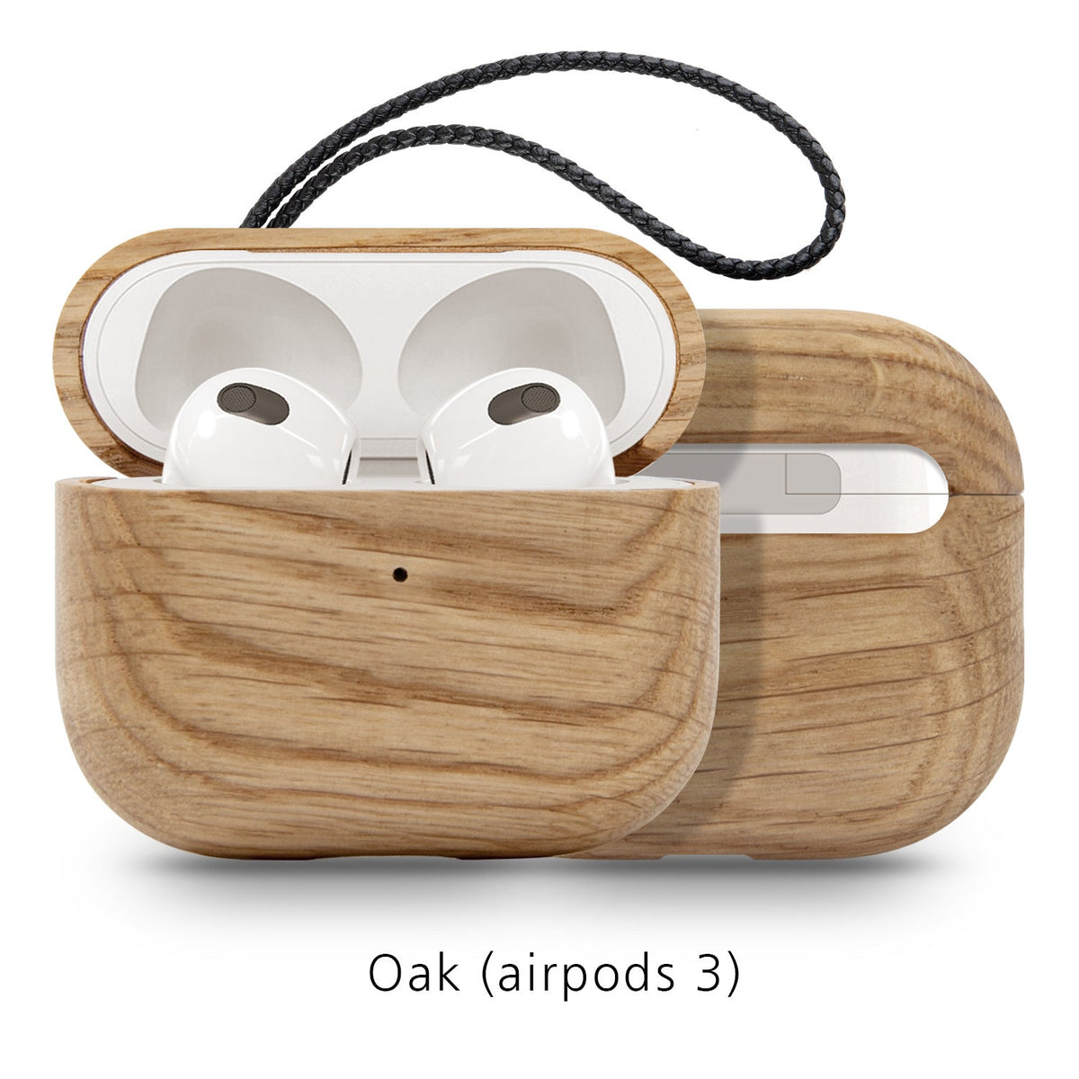 Back Cover Solid Wood Bluetooth Earphone Case - Stereotech