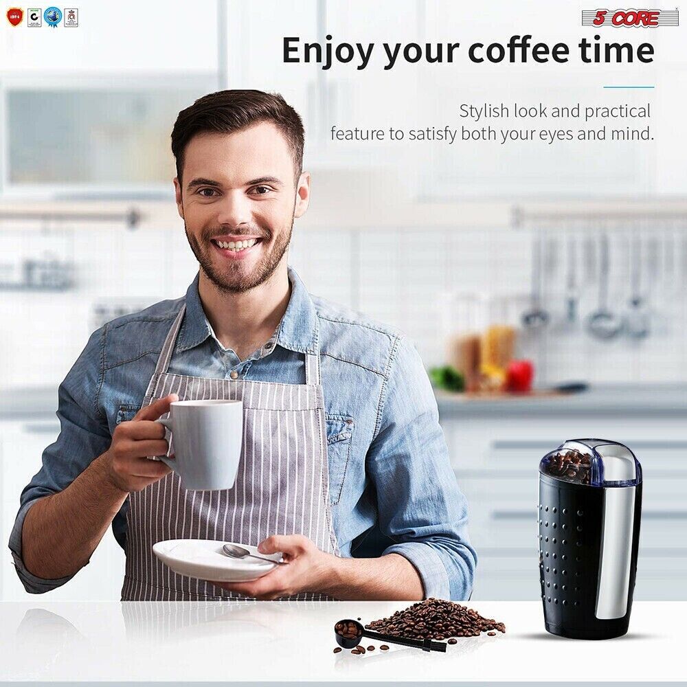 150W Electric Bean Spice 5 Core Coffee Grinder - Stereotech