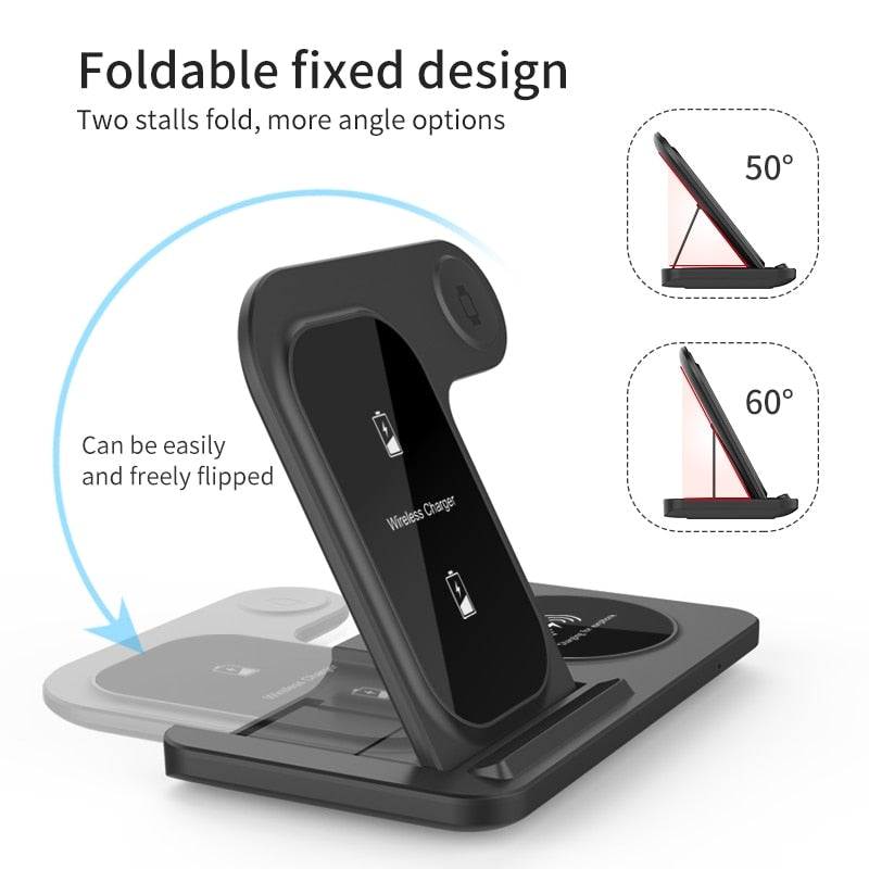 15w Fast Wireless Charger Stand For Iphone - Stereotech