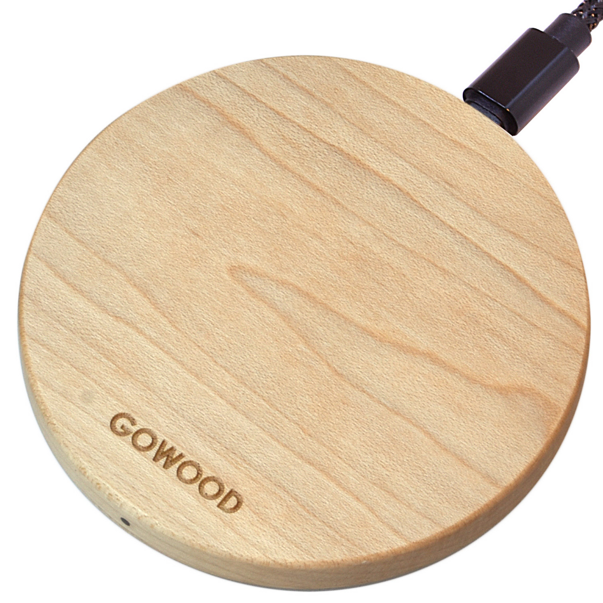 15W Fast Charge Maple Wood Wireless Charger - Stereotech