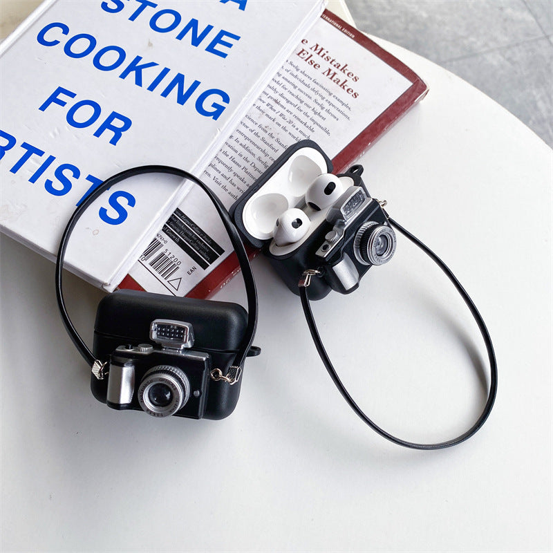 Retro Camera Wireless Bluetooth Headset Case - Stereotech