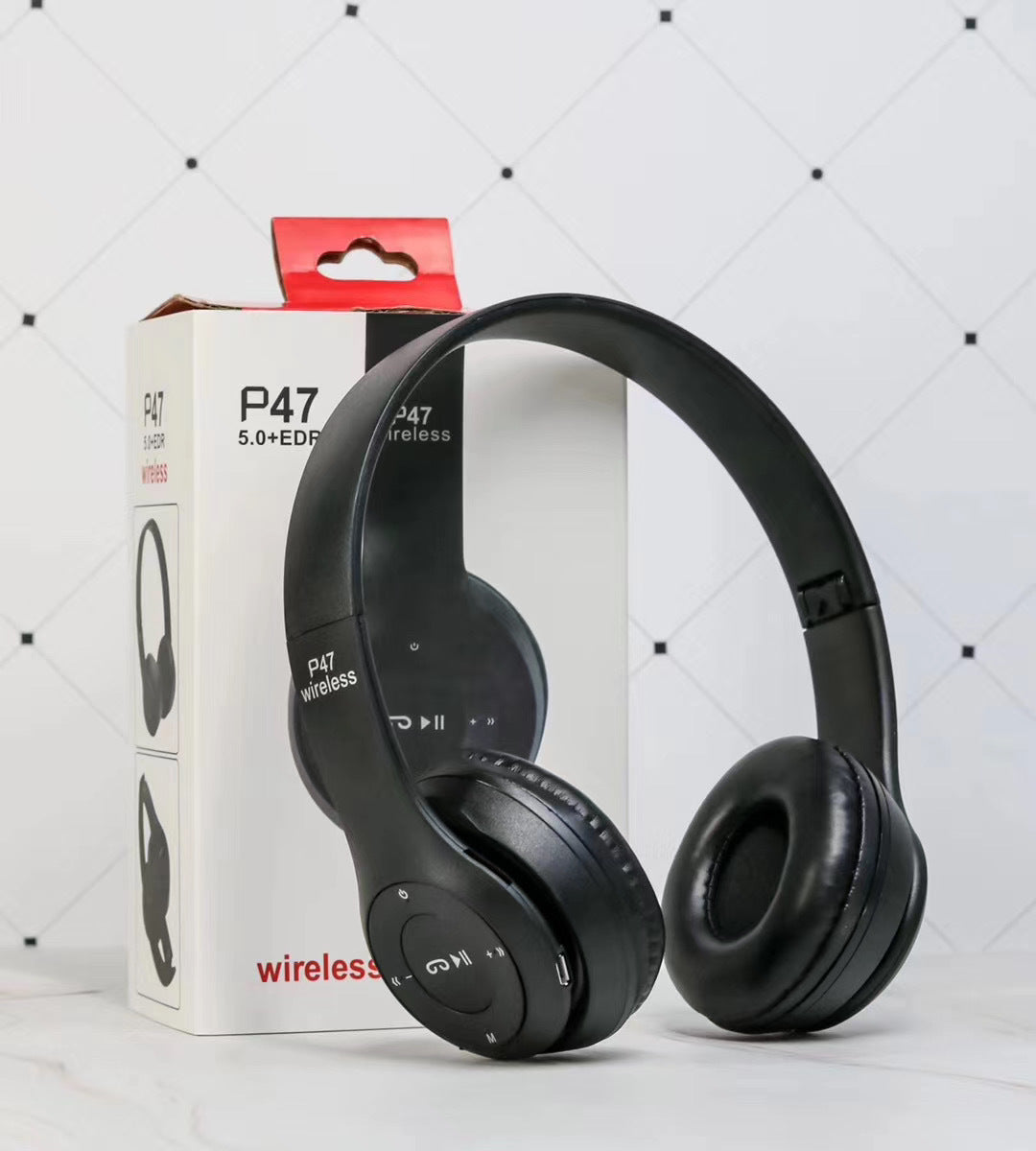 Foldable Stereo Bass Bluetooth Headphone - Stereotech