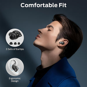 Monster N-Lite 200 AirLinks Wireless Earbuds, Headphones, Built-in Mic For Clear Calls, Immersive Bass Sound, IPX5 Water Resistant Design For Sports, Black