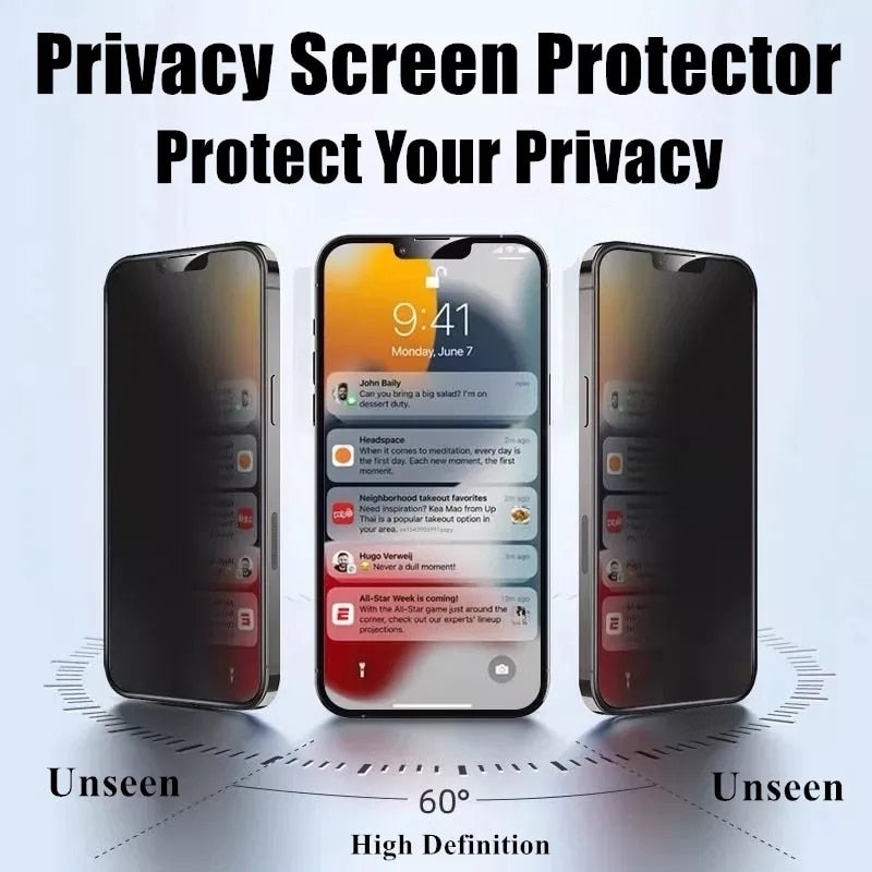 3pcs Privacy Screen Protector For Iphone - Stereotech