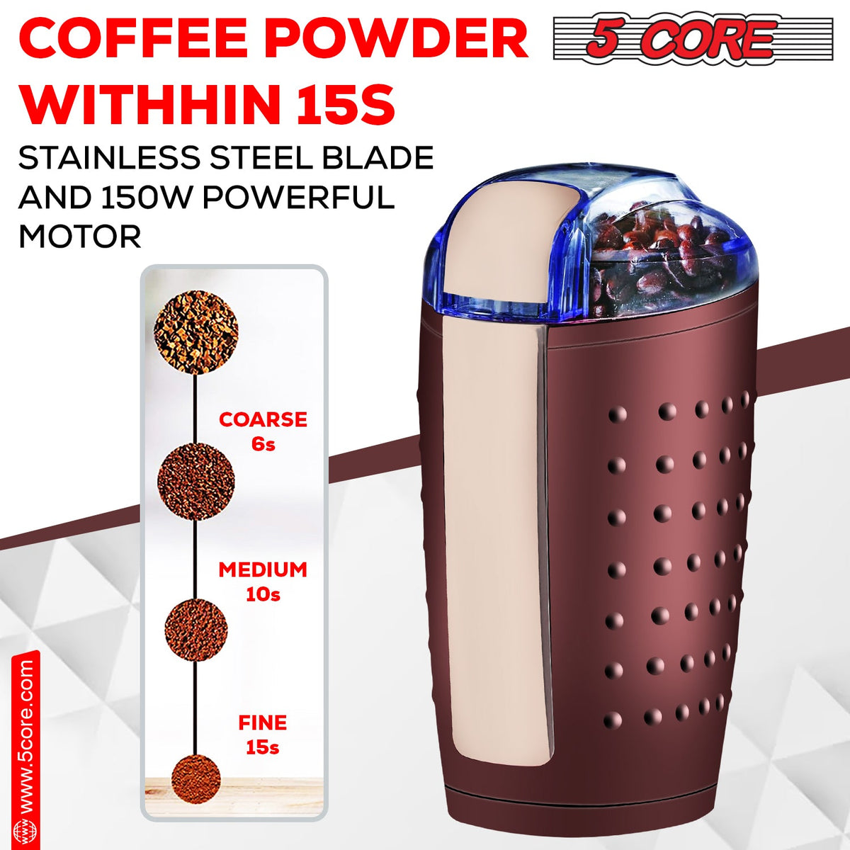 Coffee Grinder 85 Gram Capacity - Stereotech