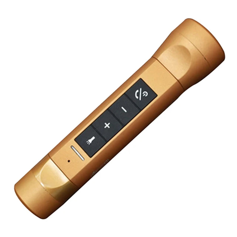 Outdoor Wireless Bluetooth-Compatible Speaker Flashlight Torch Power Bank Support TF FM