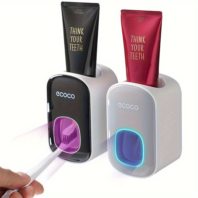 Luxury Automatic Toothpaste Dispenser - Wall-Mounted, No-Drill Installation, Portable Bathroom Accessory