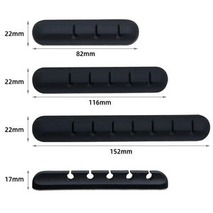 Cable Organizer Silicone USB Cable Winder Desktop Tidy Management Clips Cable Holder for Mouse Keyboard Headphone Wire Organizer