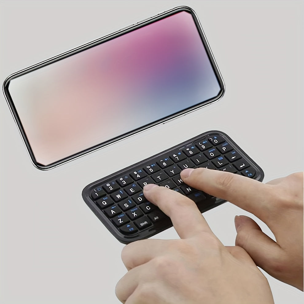 JOMAA Compact Wireless Keyboard - Slim, Rechargeable Wireless Music Keyboard with USB Charging Cable for Android &amp; Windows Devices