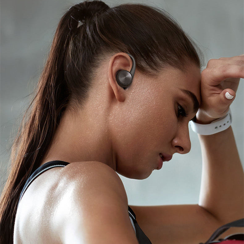 Binaural Hanging Ear Type Bluetooth Headset - Stereotech