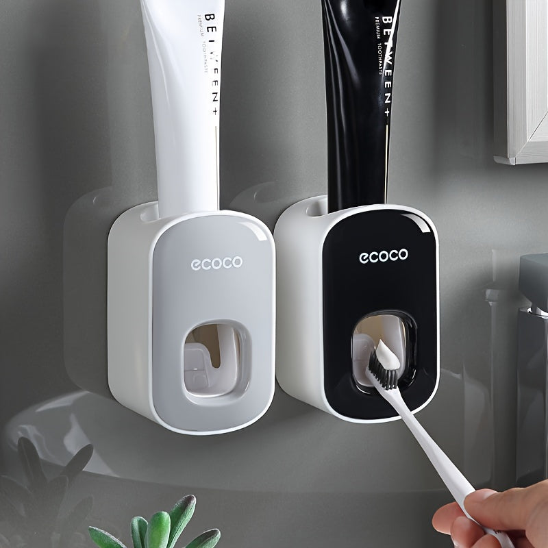 Luxury Automatic Toothpaste Dispenser - Wall-Mounted, No-Drill Installation, Portable Bathroom Accessory