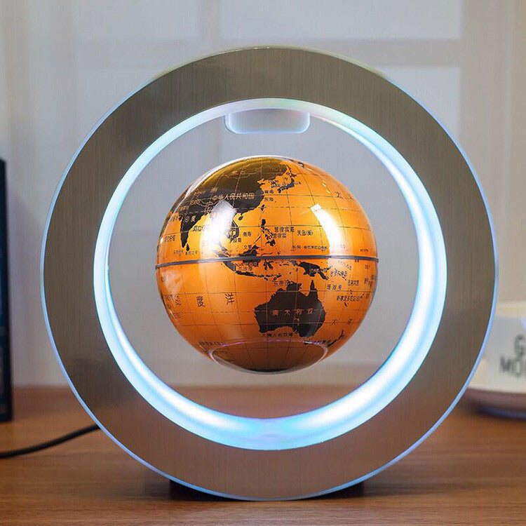 Round LED Magnetic Levitation World Map - Stereotech