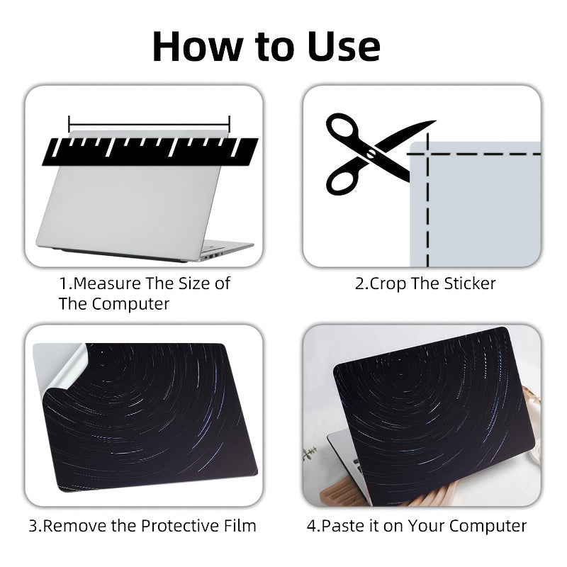 1pc Notebook A Dial Sticker Notebook Sticker Tablet Sticker For Ipad/Xiaomi Universal Tablet Back Sticker