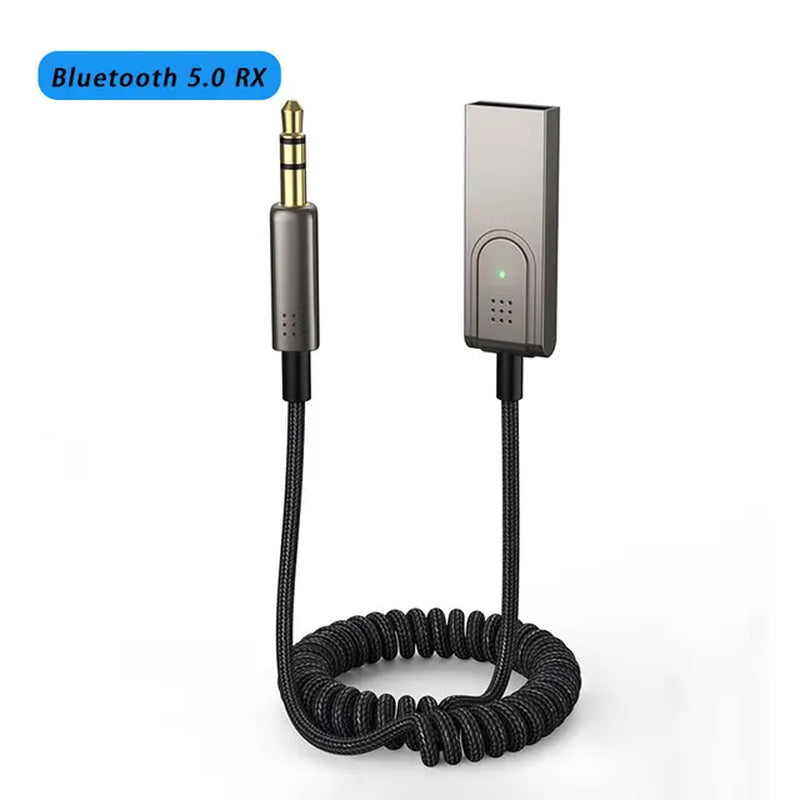 Bluetooth Receiver 5.1 AUX Audio 3.5Mm Wireless Adapter for Hands-Free Car Amplifier Speaker Headphone C416