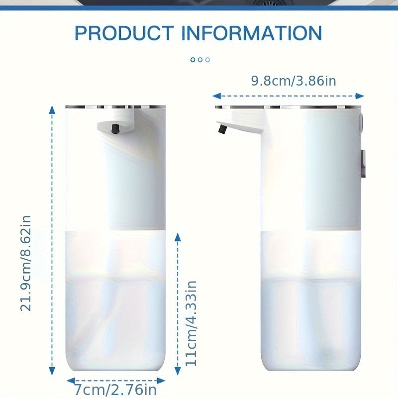 Contactless Wall-Mounted Soap Dispenser: 380mL Capacity, USB Charging, and Automatic Sensing, Halloween, Christmas Decorations
