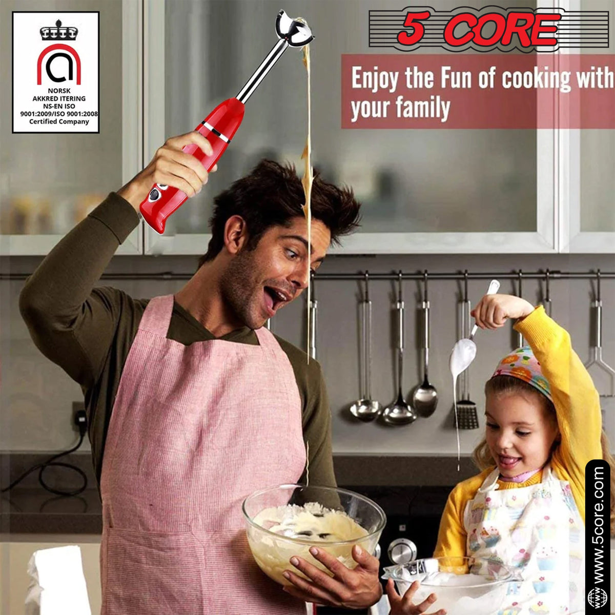 500W Electric 5Core Immersion Hand Blender - Stereotech