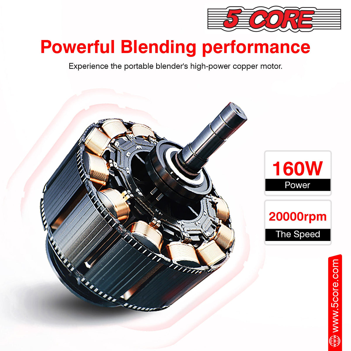 5Core Portable Blender For Kitchen - Stereotech