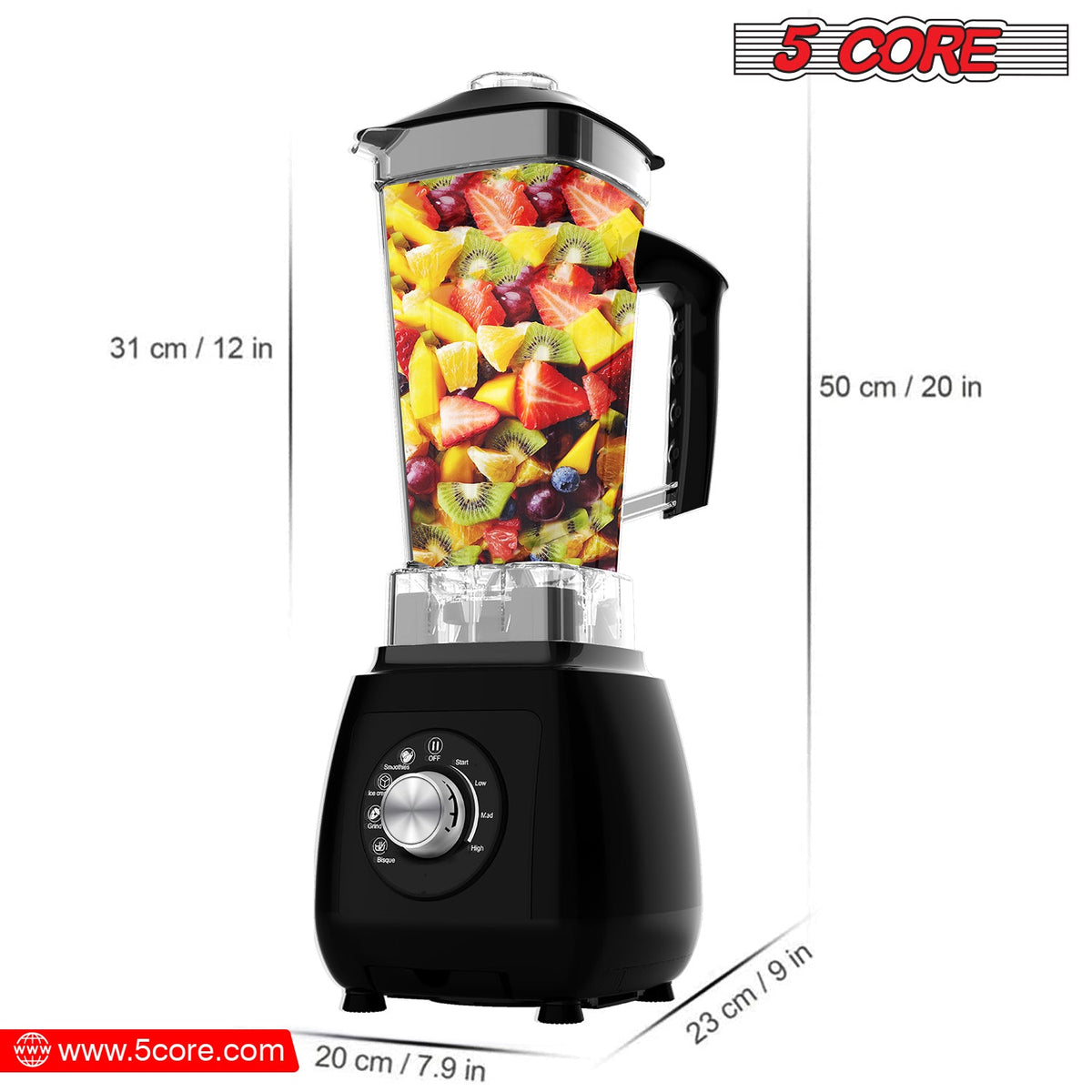 2000W 5Core Juicer Blender Machines - Stereotech