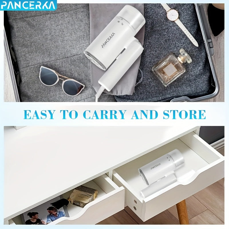 1pc Portable Handheld Fabric Steamer - 1200W Quick Heat, Foldable, Wrinkle Remover, Supports Dry/Wet Ironing, 30 Seconds Preheat, Travel-Friendly, Home, Dormitory Use, Easy to Store