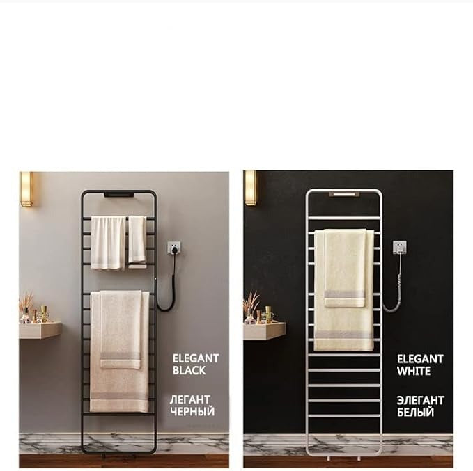Bathroom fittings Electric heated towel rack, No Drilling.Stainless steel Sterilizing Smart towel dryer,towel warmer. - Stereotech