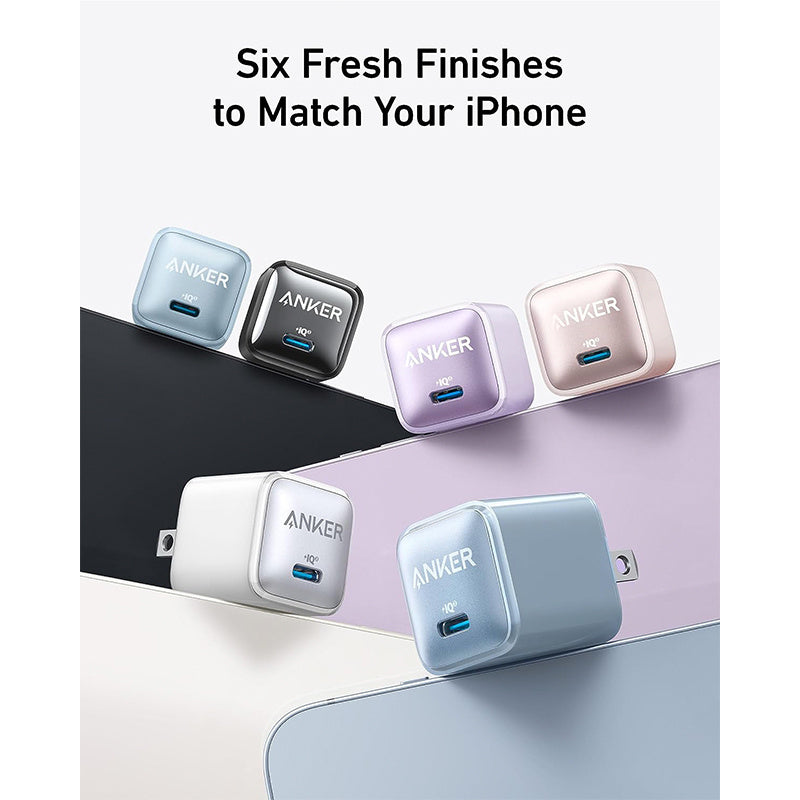 USB C Charger Block 20W, Anker 511 Charger (Nano Pro), PIQ 3.0 Compact Fast Charger for iPhone 15/15 Plus/15 Pro/15 Pro Max, 14/13/12 Series, Galaxy, Pixel 4/3, iPad (Cable Not Included)