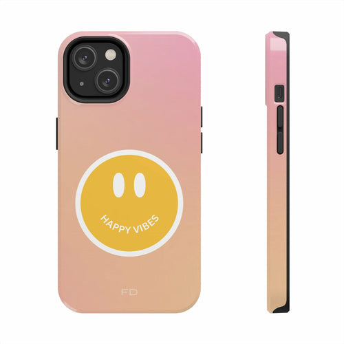 Happy Vibes Tough Case For iPhone With Wireless Charging - Stereotech