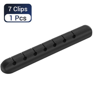 Cable Organizer Silicone USB Cable Winder Desktop Tidy Management Clips Cable Holder for Mouse Keyboard Headphone Wire Organizer