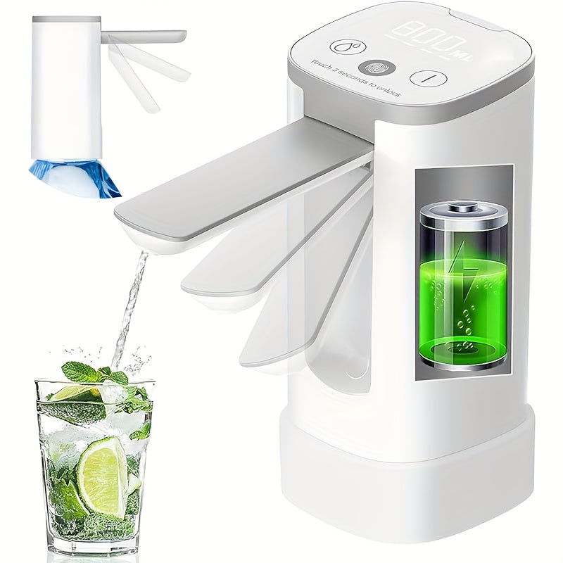 Fingerprint Touch Screen, Digital Display, Foldable Electric Water Pump, Mineral Water, Water Dispenser, Household, Bottled Water, Water Pump