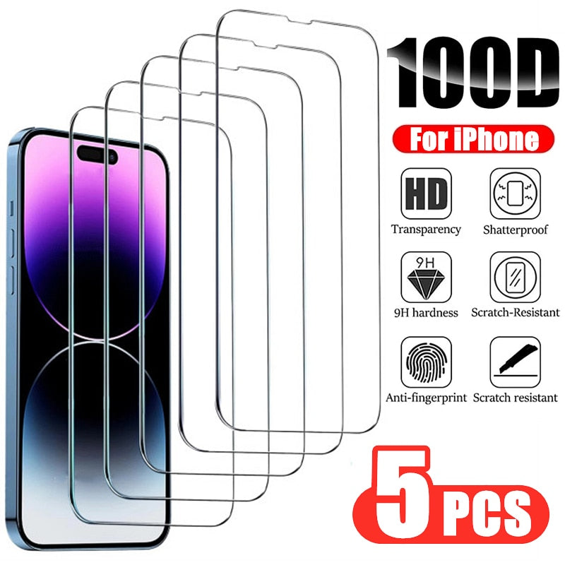 5pcs Tempered Glass For Iphoner - Stereotech