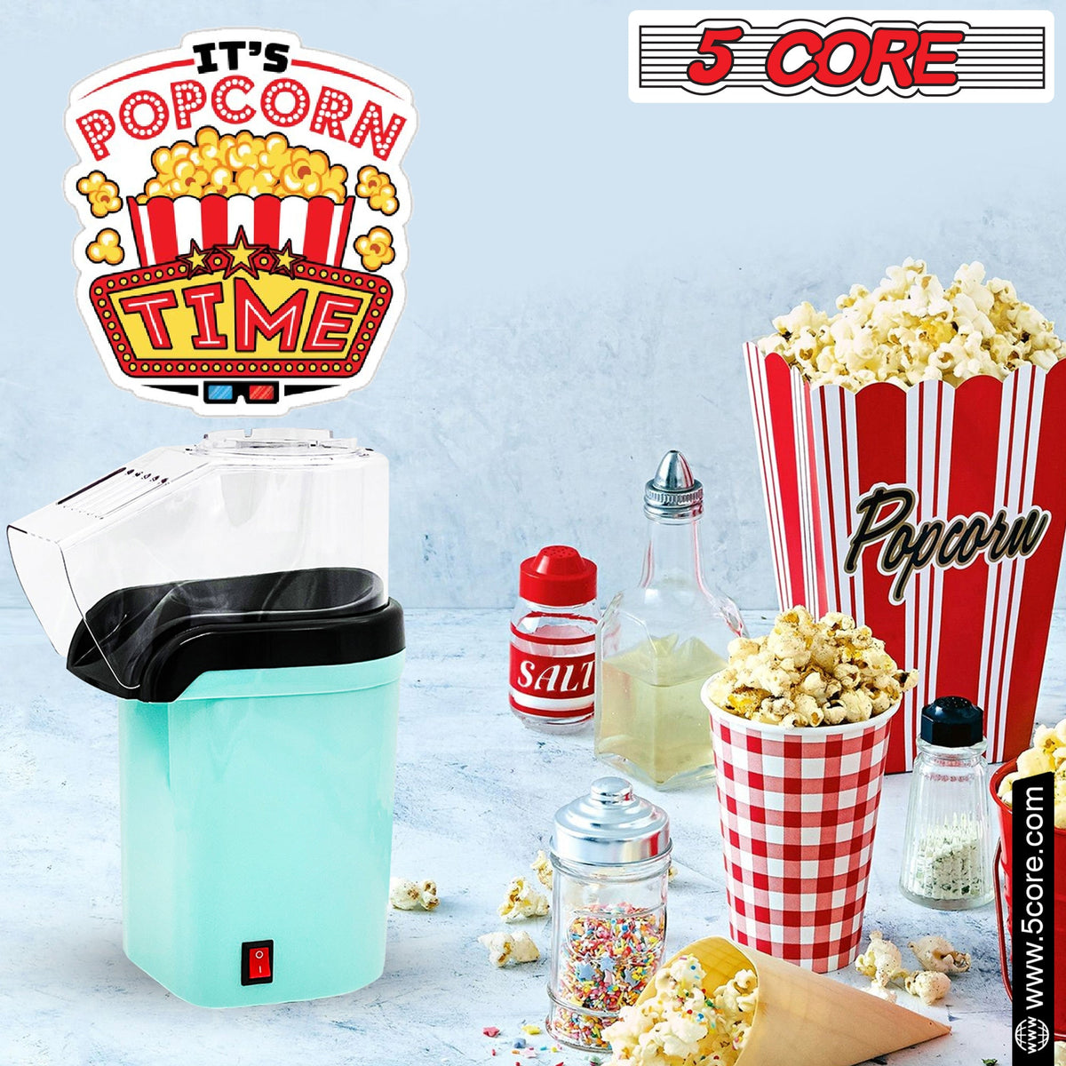 5Core Hot Air Popcorn Machine - Stereotech