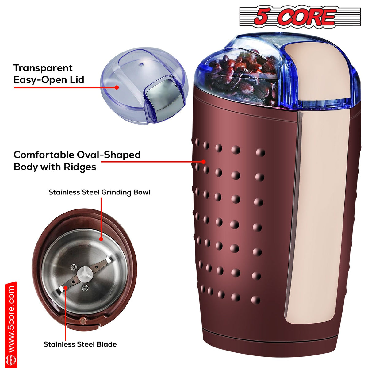 Coffee Grinder 85 Gram Capacity - Stereotech