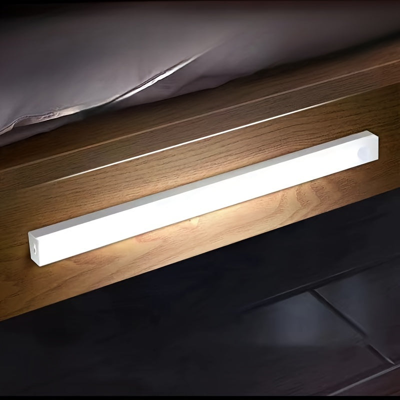 ROUTSHEL For Smart LED Motion Sensor Light Strip - USB Rechargeable, Wireless, with Self-Adhesive Pads for Easy Installation in Closets, Under Cabinets, Stairs &amp; More