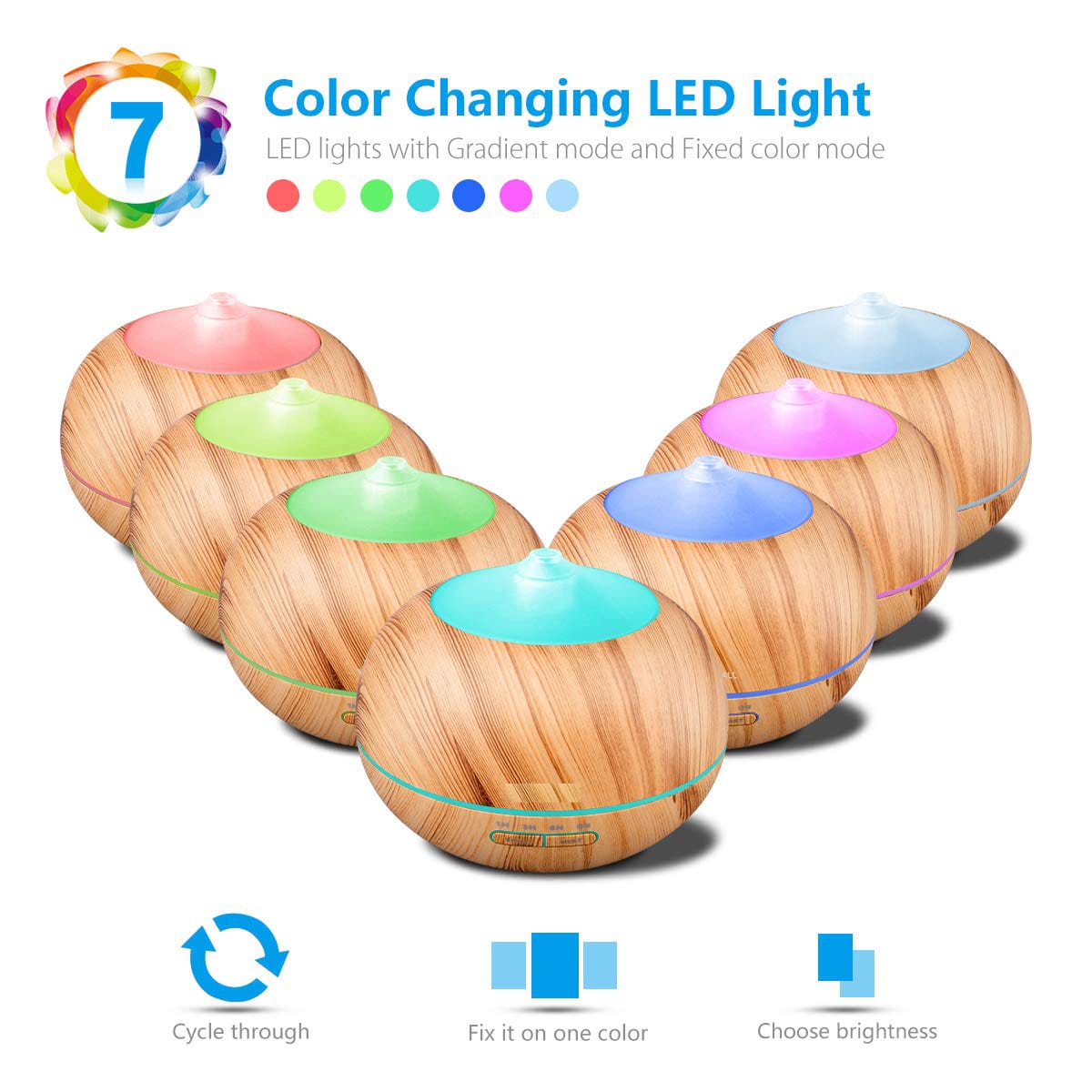 Color Changing Oil Aromatherapy Diffuser - Stereotech