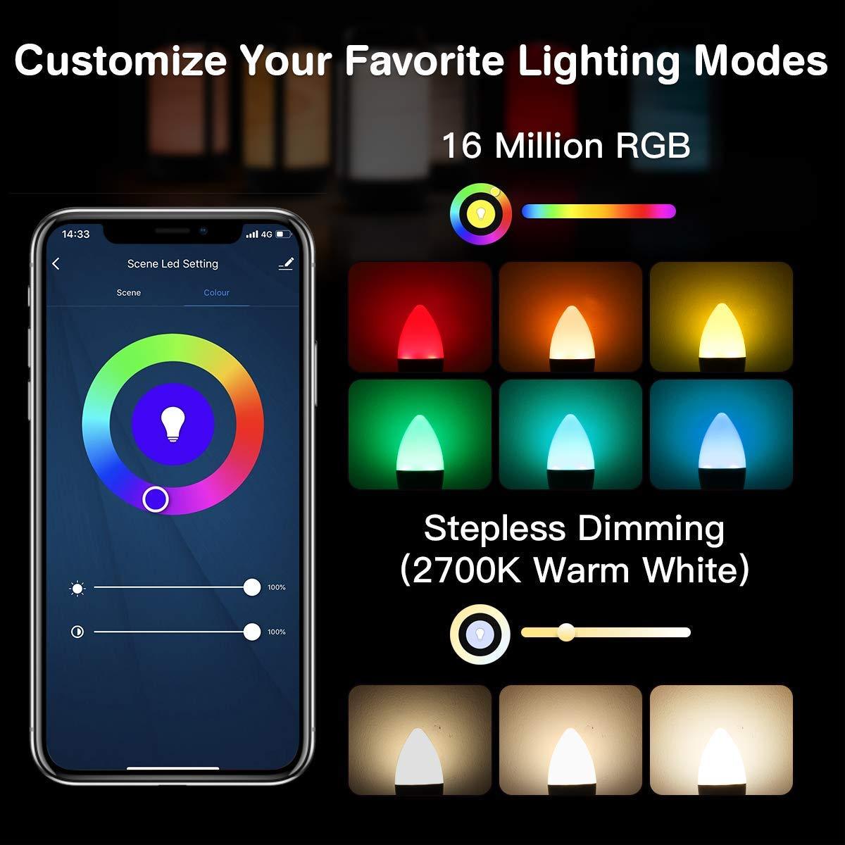Genie Smart LED Candelabra Bulb E12 - Stereotech