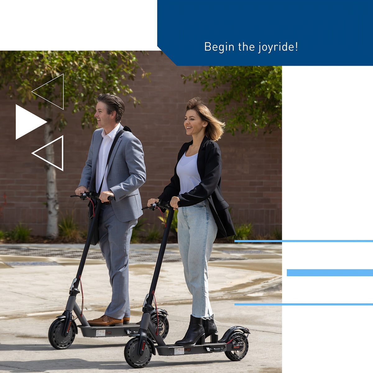 Electric Scooter, 500W Powerful Motor, 10&quot; Solid Tires, 25Miles/40KM Range &amp; 19Mph/30 KPH Folding Commuter Electric Scooter For Adults