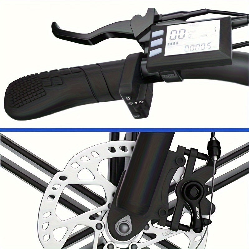 JANSNO Electric Bike 20&quot; X 4.0 Electric Bicycle For Adults With 500W Brushless Motor Long-Lasting 48V 14Ah Removable Battery Fat Tires Mountain Bike