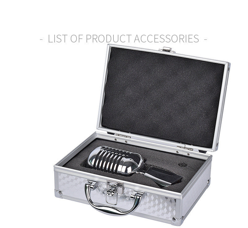 Retro Metal Home Stage Microphone - Stereotech