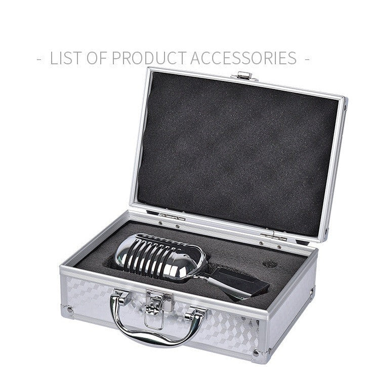 Retro Metal Home Stage Microphone - Stereotech