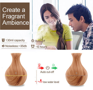 LED Ultrasonic Aromatherapy Essential Oil Diffuser - Stereotech
