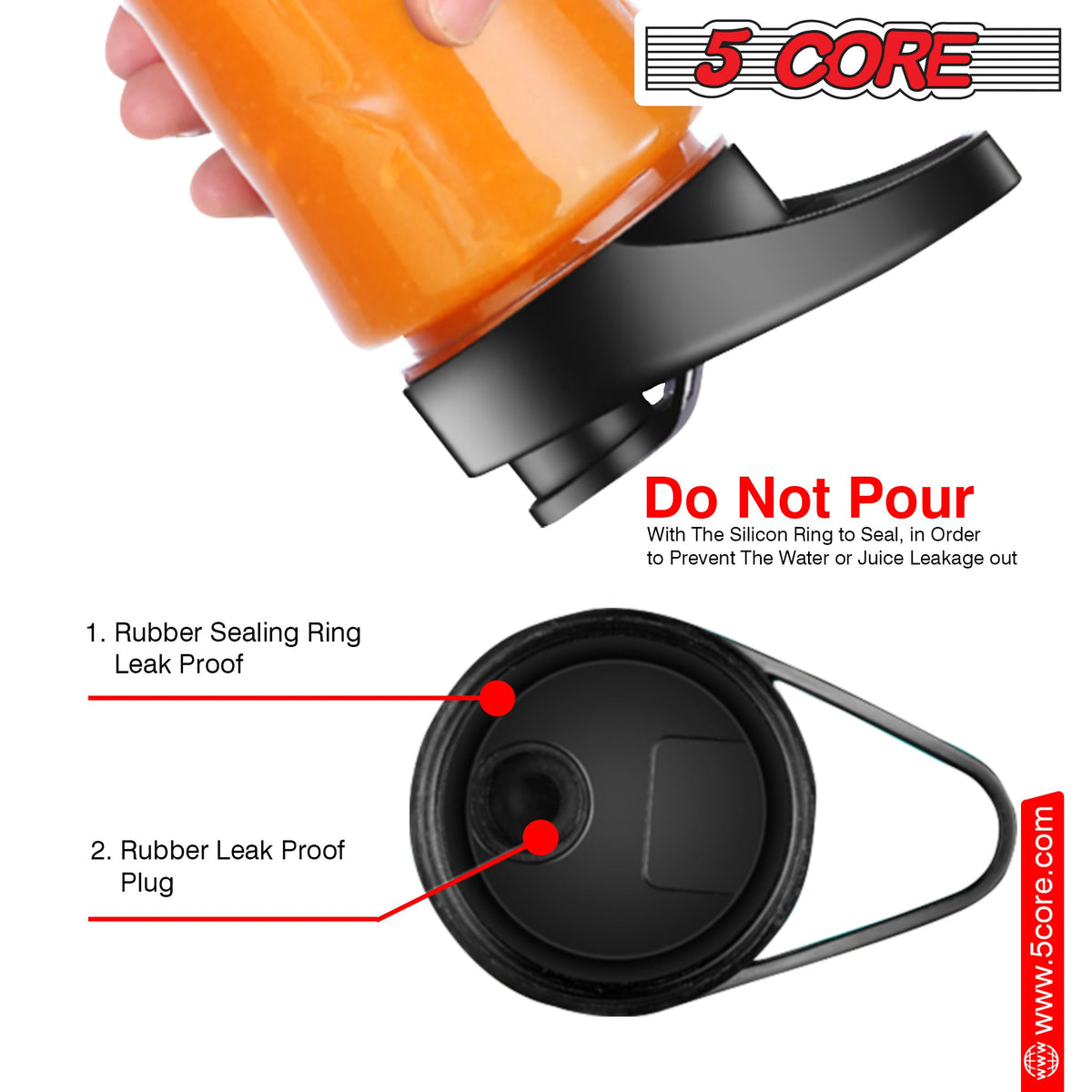 5Core Portable Blender For Kitchen - Stereotech