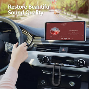 Bluetooth Receiver 5.1 AUX Audio 3.5Mm Wireless Adapter for Hands-Free Car Amplifier Speaker Headphone C416