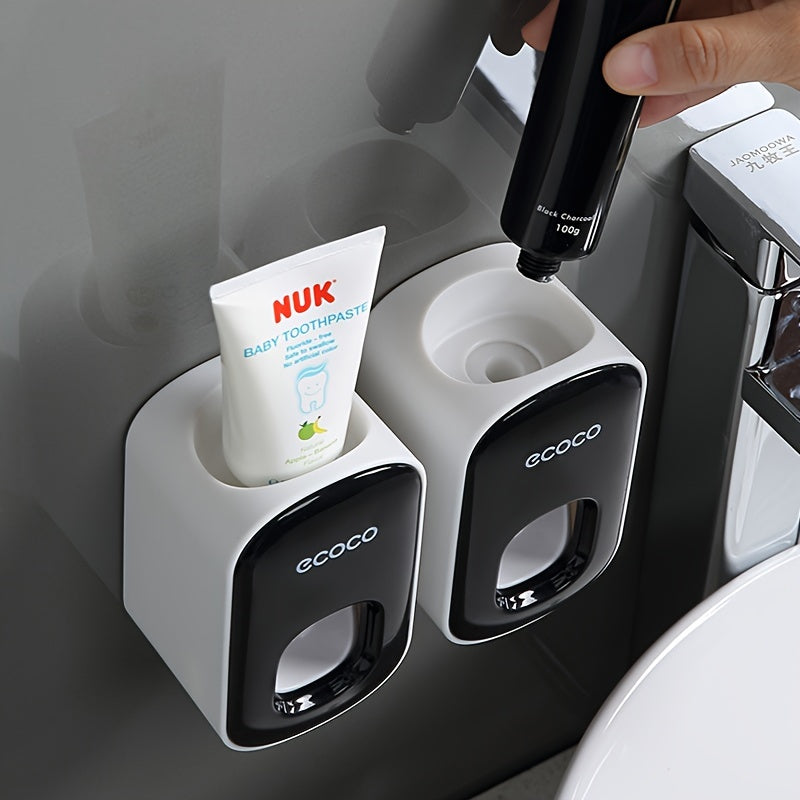 Luxury Automatic Toothpaste Dispenser - Wall-Mounted, No-Drill Installation, Portable Bathroom Accessory