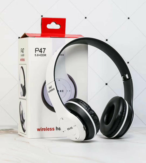 Foldable Stereo Bass Bluetooth Headphone - Stereotech