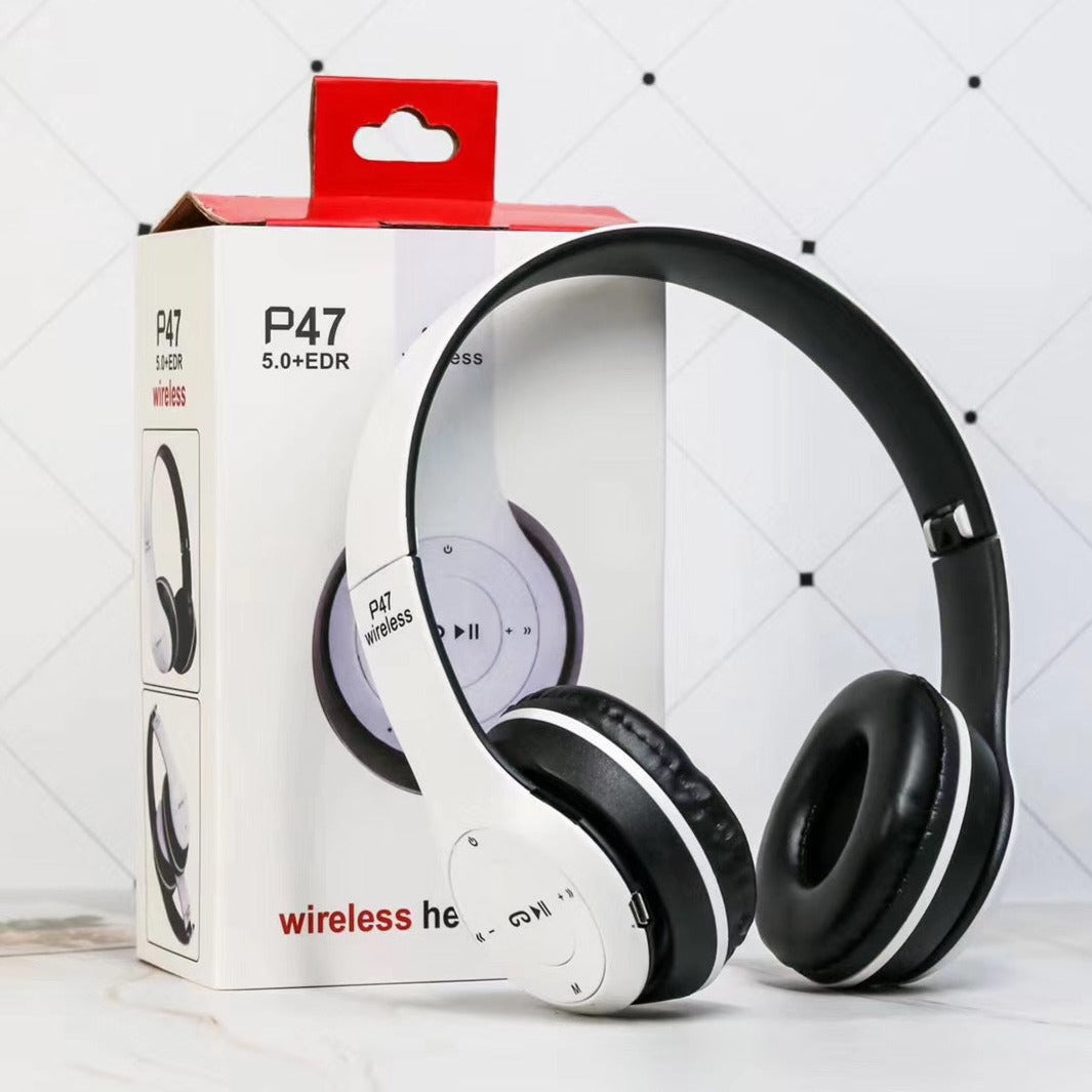 Foldable Stereo Bass Bluetooth Headphone - Stereotech