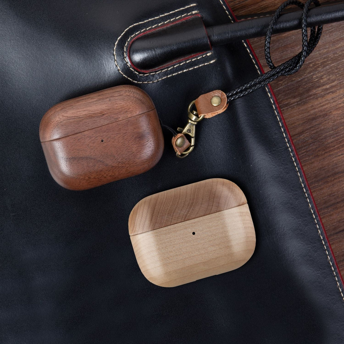 Back Cover Solid Wood Bluetooth Earphone Case - Stereotech
