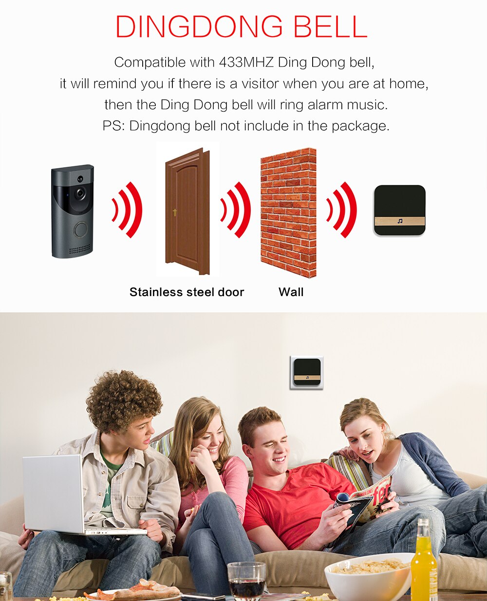 Wireless Smart Intercom Video Doorbell - Stereotech