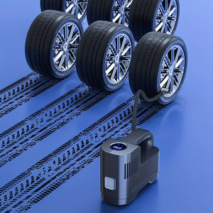 1pc Portable Air Compressor Pump, Corded Digital Tire Inflator, Car Air Pump, For Car Motorcycle LED Lights Tire Inflator